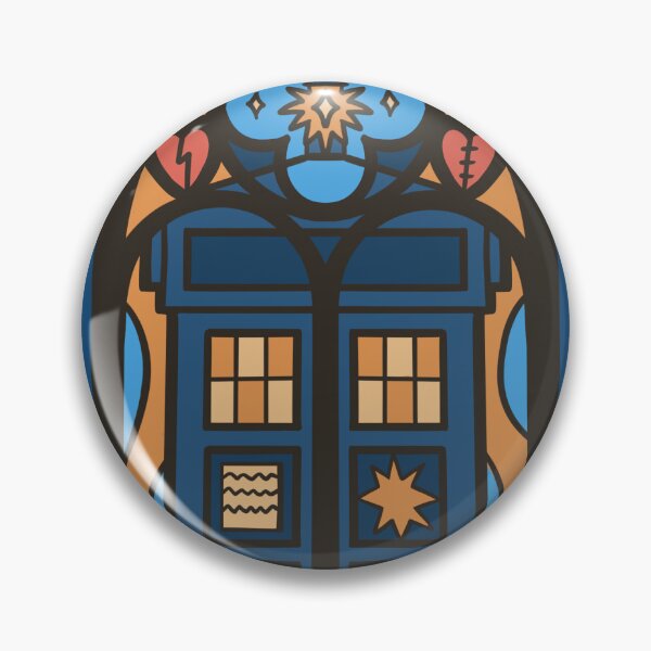 Item preview, Police Blue Box Stained Glass designed and sold by illustore.