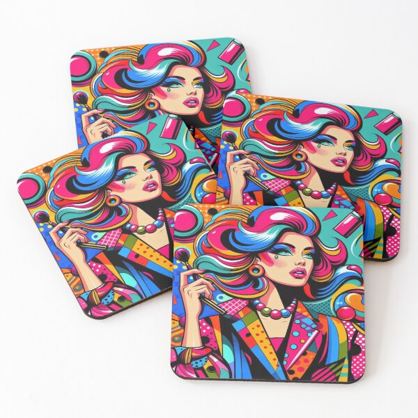 Item preview, Pop Art Fashion Portrait – Bold Colors and Vibrant Urban Style designed and sold by FotoworldEdel.