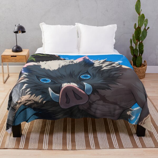 Item preview, Inosuke Hashibira Kimetsu No Yaiba Wild Boar Mask Anime Boy designed and sold by Tokyonomad.