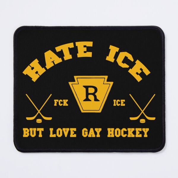 Item preview, Hate Ice But Love Gay Hockey Shirt, Funny Pride Hockey Rivalry Tee designed and sold by STAATI.