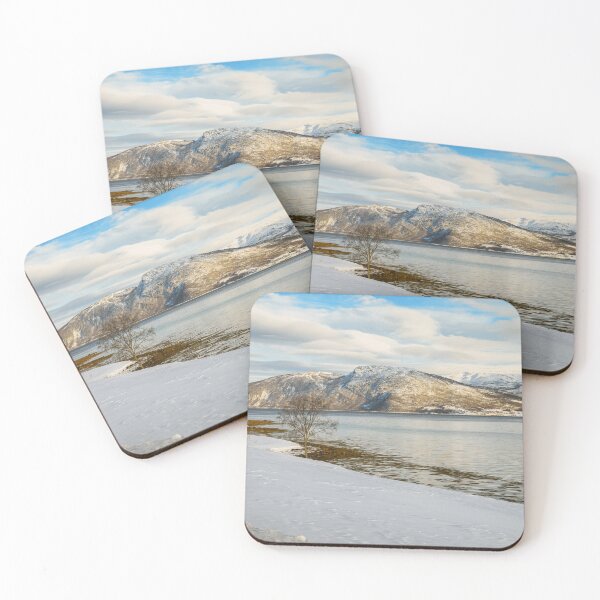 Item preview, Warm winter light at Sanja fjord Norway designed and sold by Susan Dost.