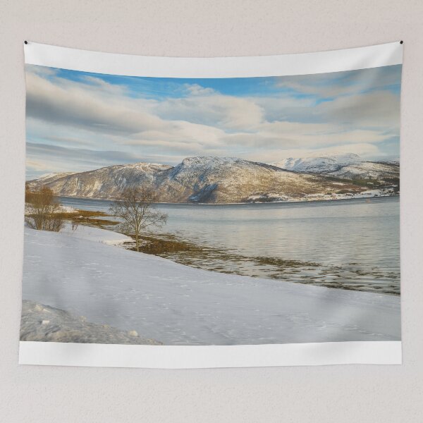 Item preview, Warm winter light at Sanja fjord Norway designed and sold by Susan Dost.