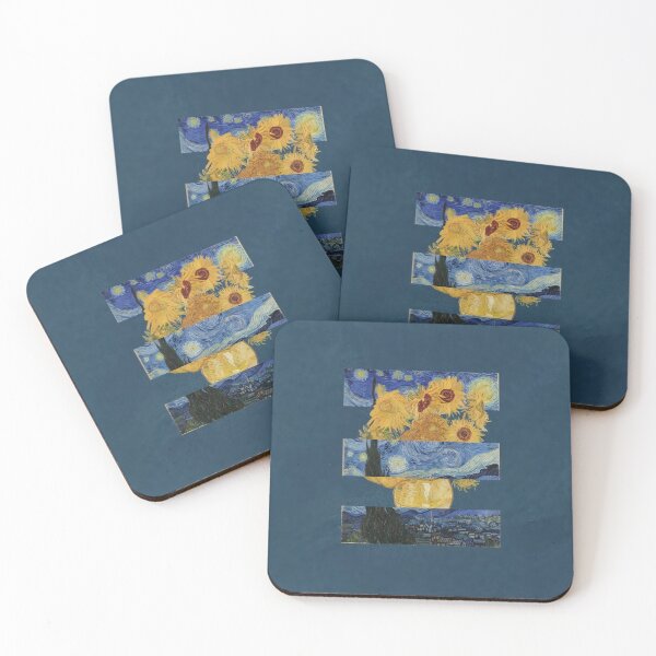 Item preview, Starry Night Sunflower Collage designed and sold by NorthernCanvas7.