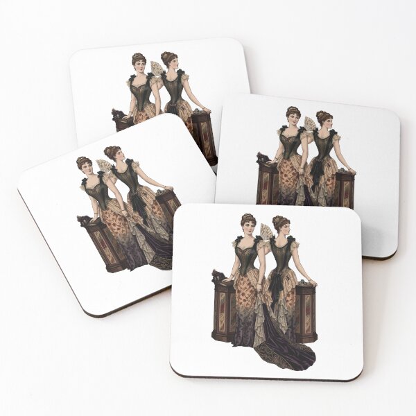 Item preview, The Midnight Sisters: Gothic Victorian Fashion Plate designed and sold by The Archive Alchemist.