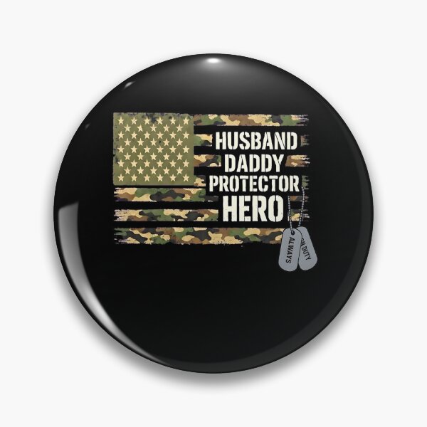 Item preview, Husband Daddy Protector Hero Fathers Day Camo American Flag designed and sold by clothesy7.