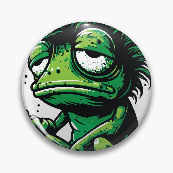 Item preview, A sarcastic tired frog character expressing the classic no sleep mood. The grunge textures and halftone shading add attitude while keeping designed and sold by Dejbar.