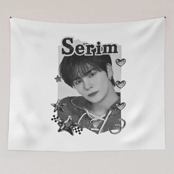Item preview, Cravit Serim Inspired K-Pop Boy Group Portrait korean pop idols nine member group kpop fan art designed and sold by AJUNICE STUDIO.