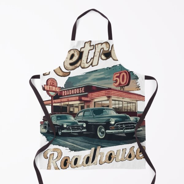 Item preview, Vintage Retro Roadhouse Diner 50s Classic Car Rockabilly Aesthetic Design designed and sold by Valisdesign.