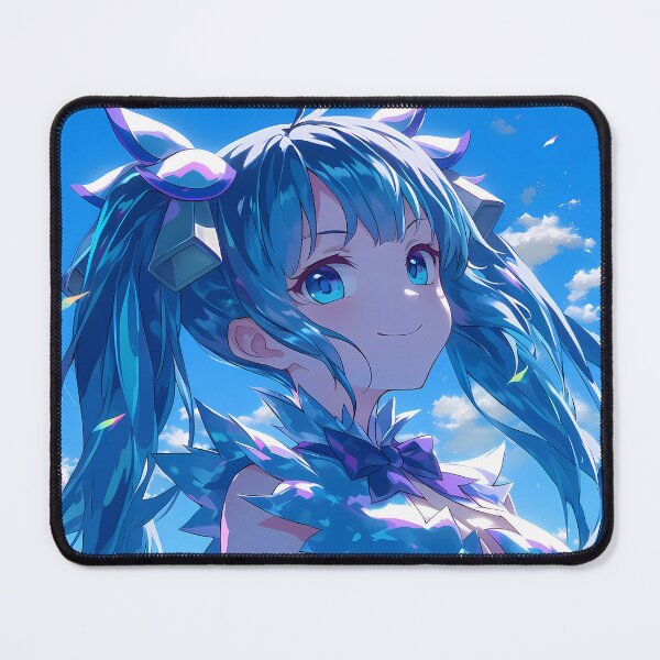 Item preview, Hestia Danmachi Sunny Sky Blue Hair Fantasy Portrait designed and sold by Tokyonomad.