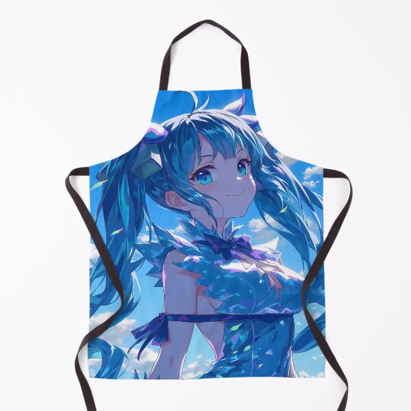 Item preview, Hestia Danmachi Sunny Sky Blue Hair Fantasy Portrait designed and sold by Tokyonomad.