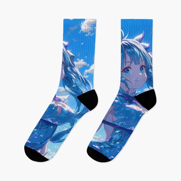 Item preview, Hestia Danmachi Sunny Sky Blue Hair Fantasy Portrait designed and sold by Tokyonomad.