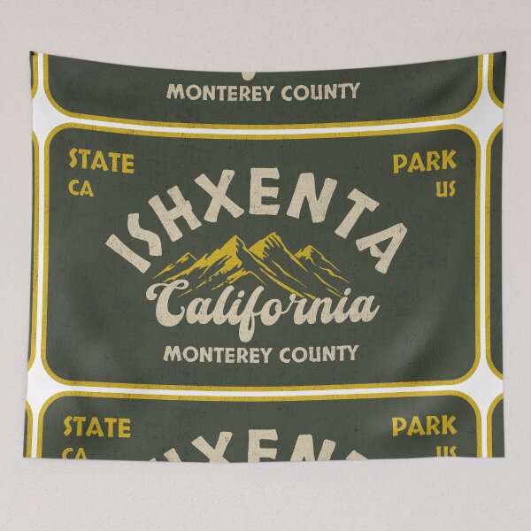 Item preview, Ishxenta State Park, Monterey County, California, badge design designed and sold by Wanderful-roads.