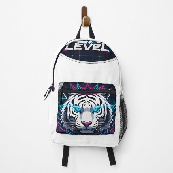 Item preview, Majestic Neon White Tiger King with Crown Art designed and sold by RickyStick.