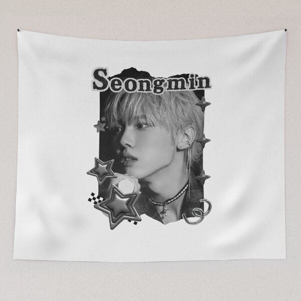 Item preview, Cravit Seongmin Inspired K-Pop Boy Group Portrait korean pop idols nine member group kpop fan art designed and sold by AJUNICE STUDIO.