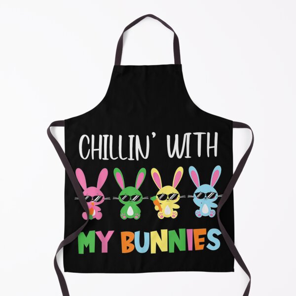 Item preview, Chillin With My Bunnies Shirt, Funny Easter Bunny Cartoon Tee designed and sold by STAATI.