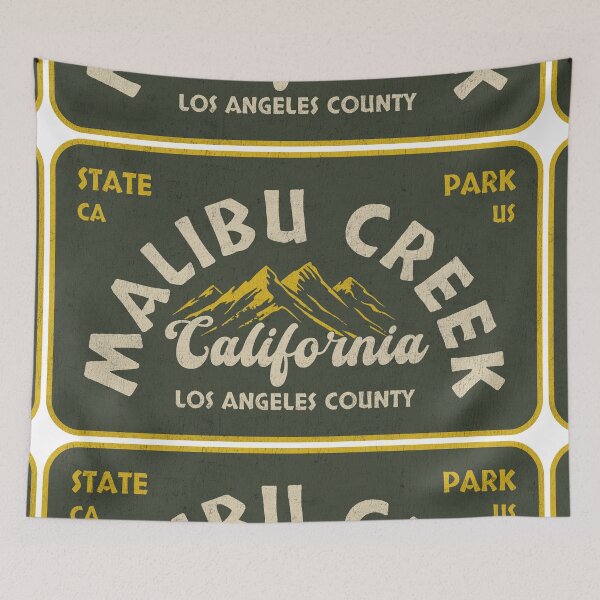 Item preview, Malibu Creek State Park, Los Angeles County, California, badge design designed and sold by Wanderful-roads.
