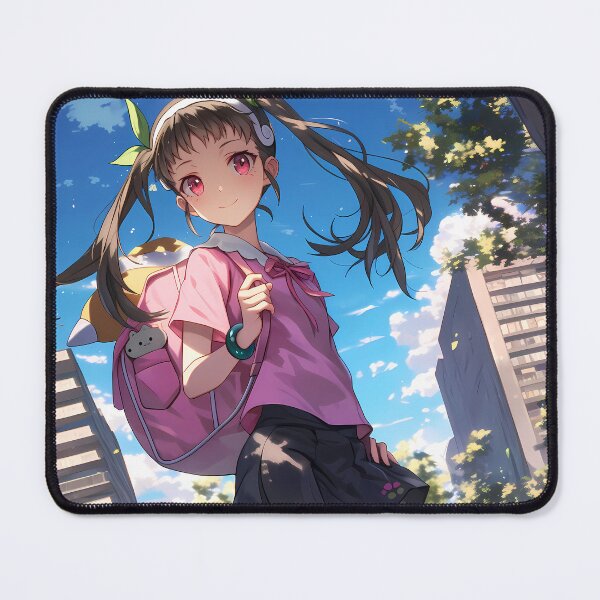 Item preview, Mayoi Hachikuji Bakemonogatari Sunny Day Schoolgirl Backpack Cute Pose designed and sold by Tokyonomad.