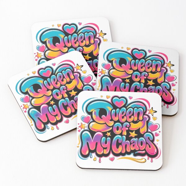 Item preview, Queen of My Chaos - Retro Y2K Airbrush Bubble Graffiti designed and sold by Serjames.