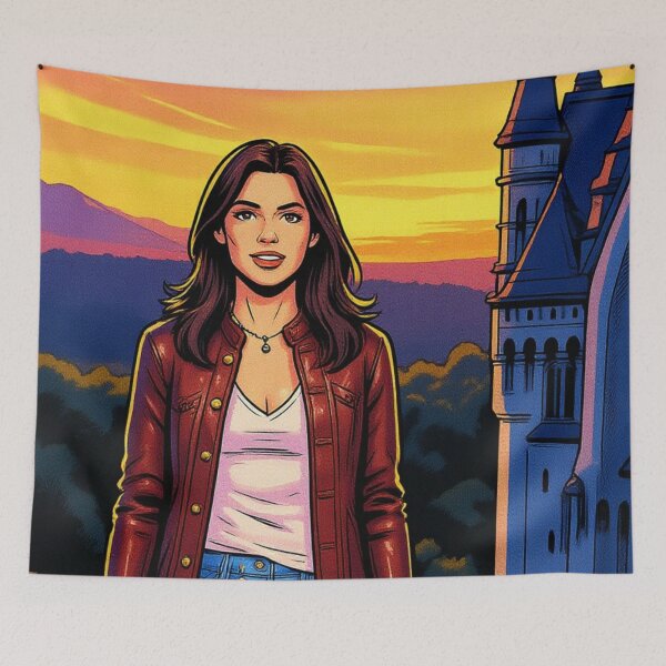 Item preview, Lederbraun Blick auf das Schloss designed and sold by pjd94.