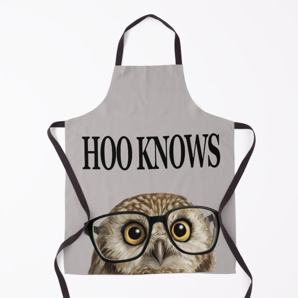 Item preview, Hoo Knows? Cute Nerdy Owl with Glasses Funny Pun Illustration designed and sold by PLisasPets.
