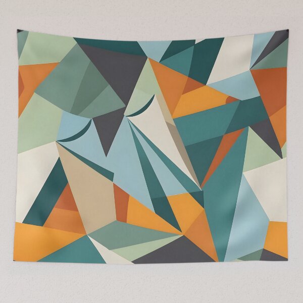 Item preview, Modern Geometric Mosaic - Angular Polygon Abstract Art designed and sold by Paulocdias.