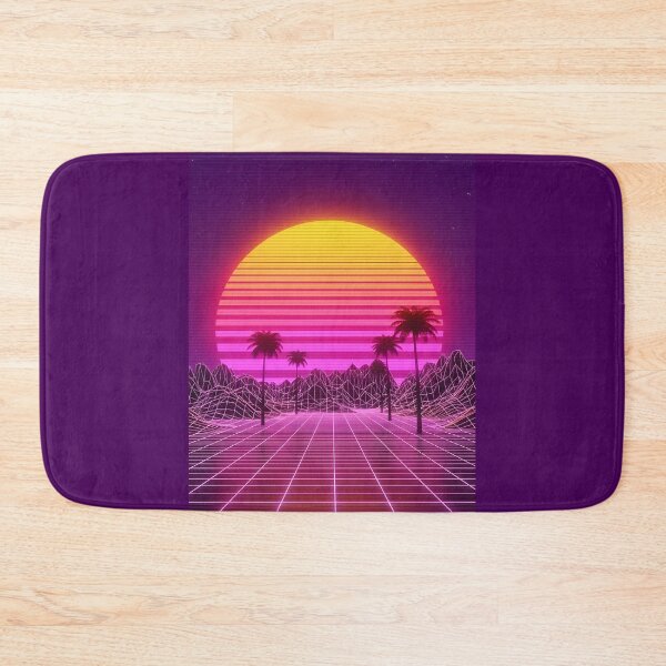 Item preview, Retro Synthwave Sunset Drive with Palm Trees designed and sold by powersunlight.