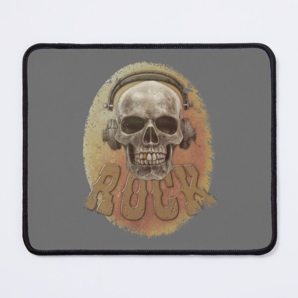 Item preview, Skull Rock Headphones – Vintage Rock Music Design designed and sold by RonnyMilleo.