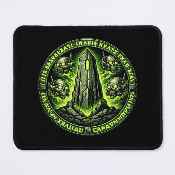 Item preview, Alien Tomb Obelisk | Grimdark Sci-Fi Emblem designed and sold by Forged in the Warp.