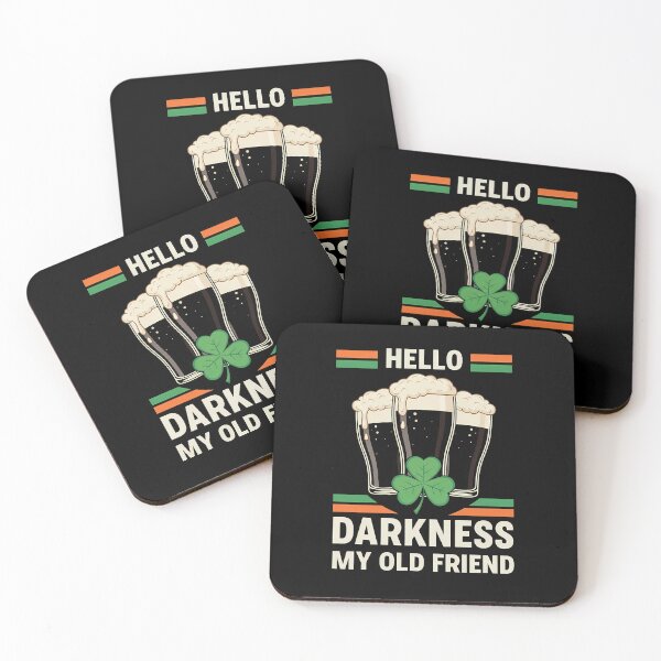 Item preview, Hello Darkness my old friend Irish Beer Shamrock St. Patrick's Day 2026 designed and sold by VividDripCo.