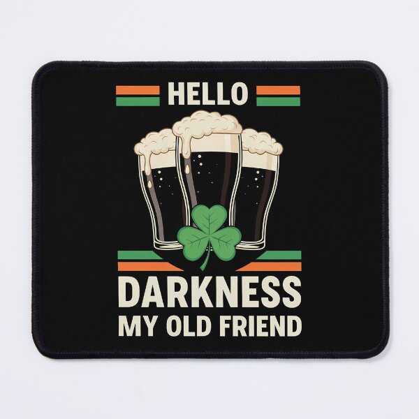 Item preview, Hello Darkness my old friend Irish Beer Shamrock St. Patrick's Day 2026 designed and sold by VividDripCo.