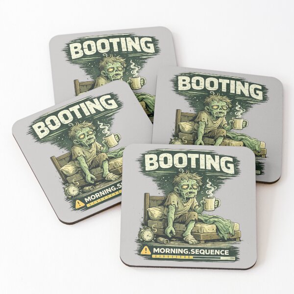 Item preview, Booting Morning Sequence –  Zombie Coffee Startup designed and sold by NAJURE.