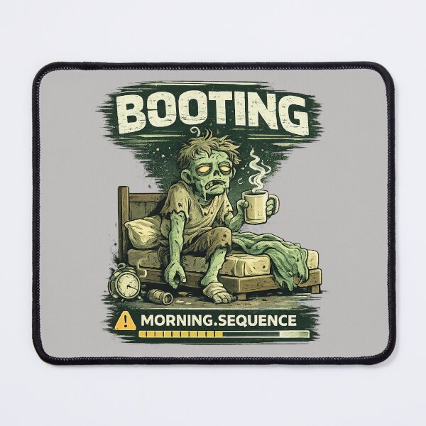 Item preview, Booting Morning Sequence – Zombie Coffee Startup designed and sold by NAJURE.