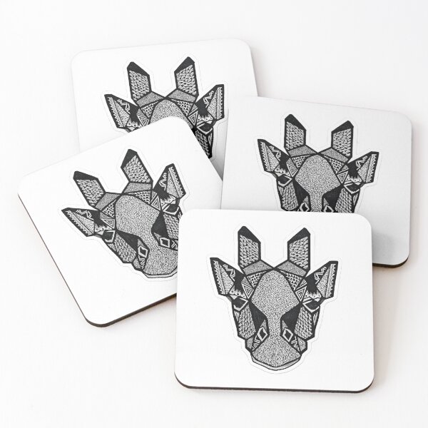 Item preview, Abstract Geometric Giraffe – Modern Wildlife Art designed and sold by WildLine Studio .