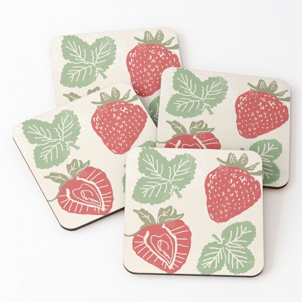 Item preview, Strawberry Block Print designed and sold by AbigailHerman.