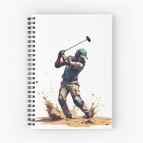 Item preview, Dynamic Armored Golfer Swing – Action Sports Illustration designed and sold by sorryNOTsorry.brand.