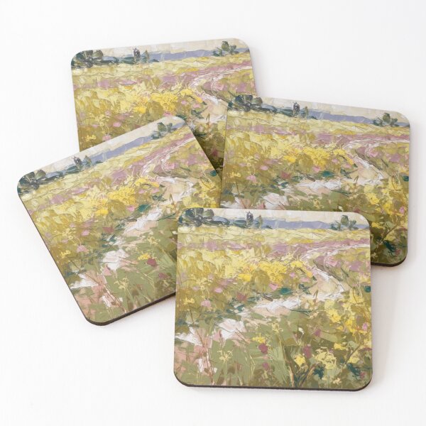 Item preview, French Countryside Wall Art – Wild Meadow Landscape Painting designed and sold by CARRAANN.