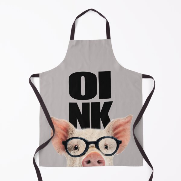 Item preview, OINK Funny Pig with Black Glasses Cute Farm Animal Illustration designed and sold by PLisasPets.