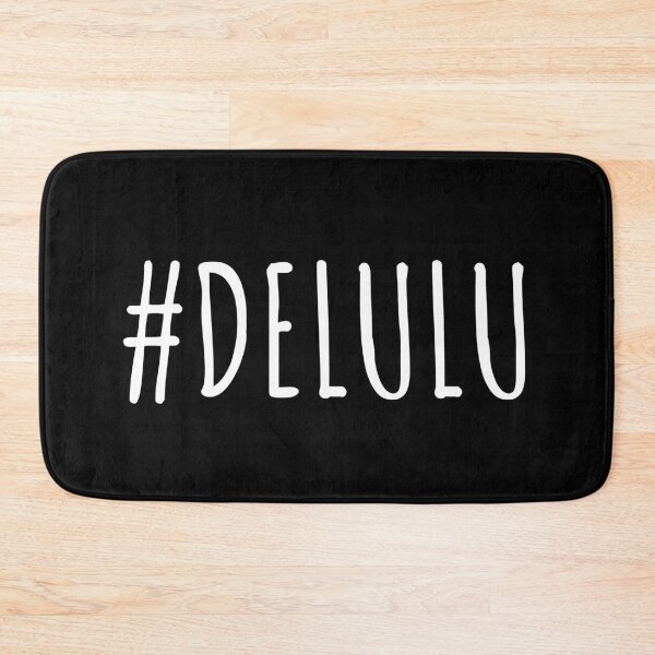 Item preview, #delulu - Aesthetic White Typography (Delusional is the Solulu) designed and sold by 74tdesign.