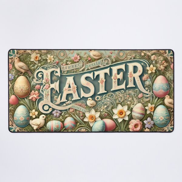 Item preview, Vintage Easter Card Floral Design designed and sold by NancyzKreations.