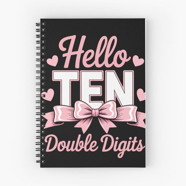 Item preview, Hello Ten - Double Digits Pink Coquette Bow Birthday designed and sold by AmazingViews.