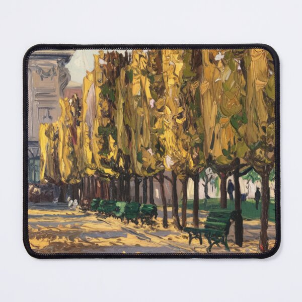 Item preview, Paris Park Painting – Autumn Trees and Parisian Street Landscape Art designed and sold by CARRAANN.