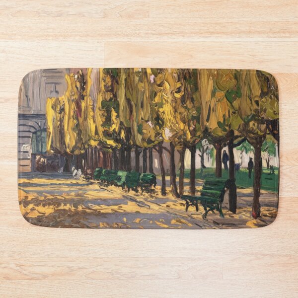 Item preview, Paris Park Painting – Autumn Trees and Parisian Street Landscape Art designed and sold by CARRAANN.