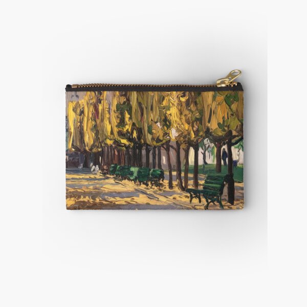 Item preview, Paris Park Painting – Autumn Trees and Parisian Street Landscape Art designed and sold by CARRAANN.