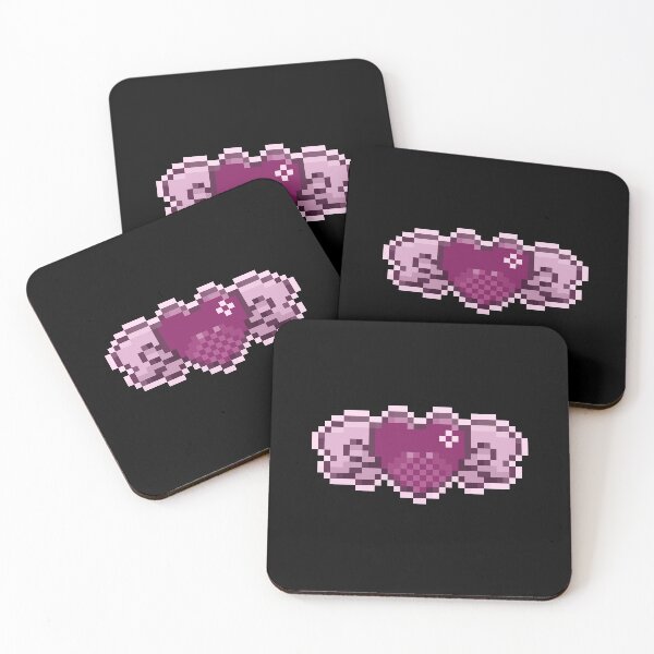 Item preview, jirai kei pixel winged heart designed and sold by cottonlacey.