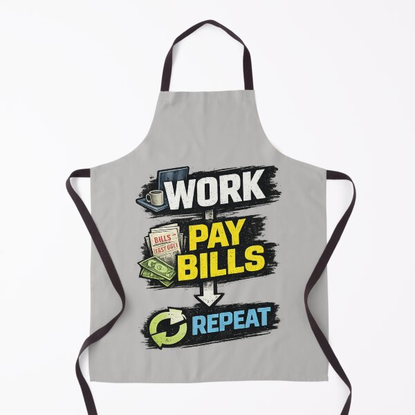 Item preview, Work Pay Bills Repeat –  Adult Life Cycle  designed and sold by NAJURE.