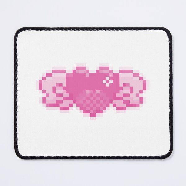 Item preview, jirai kei pastel pixel winged heart designed and sold by cottonlacey.