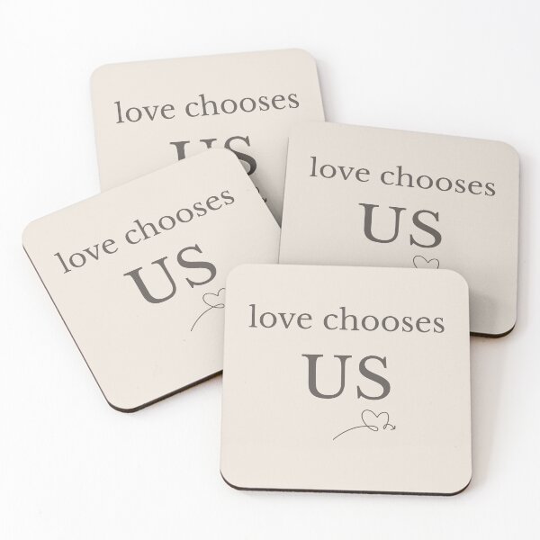 Item preview, Love Chooses Us Minimalist Romantic Quote designed and sold by Minimalist Typography.