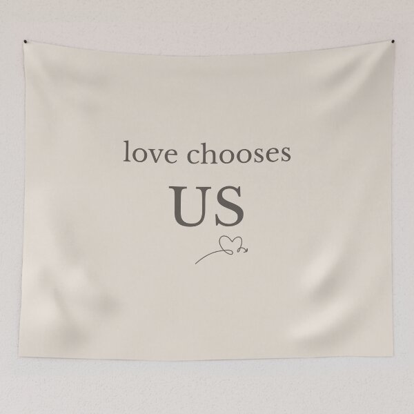 Item preview, Love Chooses Us Minimalist Romantic Quote designed and sold by Minimalist Typography.
