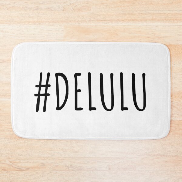Item preview, #delulu - Aesthetic Black Typography (Delusional is the Solulu) designed and sold by 74tdesign.