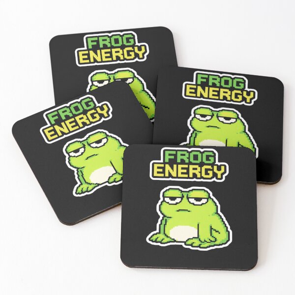 Item preview, Energy Frog – Funny Frog Meme Mood designed and sold by VibeOffline Studio.